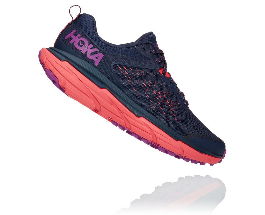 Tenis Hoka One One Trail Mujer Azul Marino - Challenger Atr 6 - HPER43608